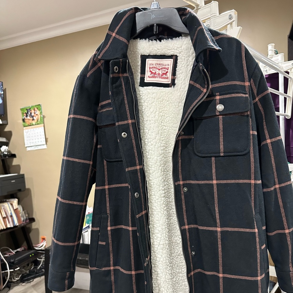 Levi’s Long Jacket Small - image 1
